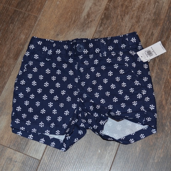 Navy Shorts w/White Design - Picture 2 of 3